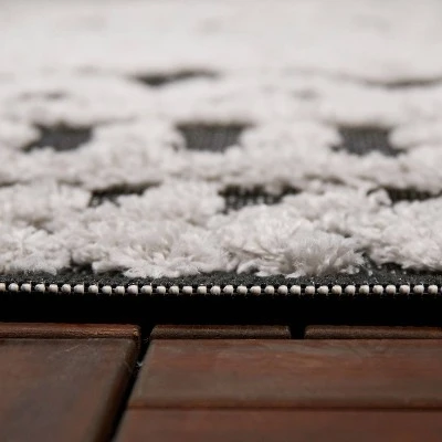 Outdoor Rug Global Charcoal - Opalhouse™ 6 Outdoor Rug Global Charcoal - Opalhouse™ - Image 4