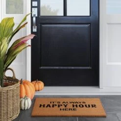 1'6"x2'6" It's Always Happy Hour Here Doormat Black - Opalhouse™