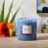 28oz Glass Moonlit Hibiscus Candle Light Blue - Opalhouse™ -Opalhouse Homeware GUEST 2c95080b 9726 45aa 9b0e 3946015c92e0
