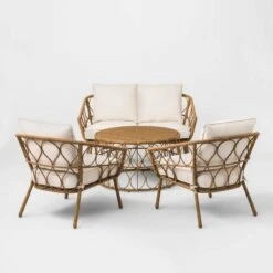 Britanna 4pc Patio Conversation Set - Natural - Opalhouse™