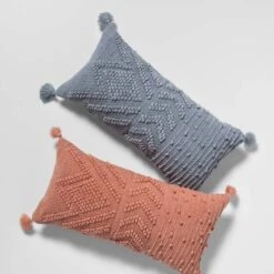 Oversize Embroidered Textured Lumbar Throw Pillow - Opalhouse™ -Opalhouse Homeware GUEST 412a54b4 ac2e 4867 9a69 457e185d6f3e