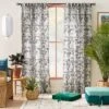 1pc 50"x84" Light Filtering Limu-Limu Leaf Jacquard Curtain Panel Gray - Opalhouse™ Designed With Jungalow™ -Opalhouse Homeware GUEST 421dc9b8 44ac 4840 a1f4 2563587244d5