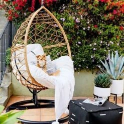 Britanna Patio Hanging Egg Chair - Natural - Opalhouse™ -Opalhouse Homeware GUEST 4b072736 06c1 4fa1 8662 422f2020ef23
