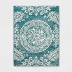 Vintage Medallion Outdoor Rug Turquoise - Opalhouse™ -Opalhouse Homeware GUEST 6c0eb72d 44c2 4f9e 87fc 5063aebde8d8