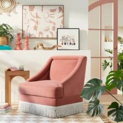 30" X 24" Painted Look Pattern Framed Canvas - Opalhouse™ Designed With Jungalow™