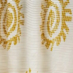 1pc 50"x84" Light Filtering Jacquard Curtain Panel Gold - Opalhouse™ Designed With Jungalow™ -Opalhouse Homeware GUEST 914fca59 4940 4a38 977a d369d522b944