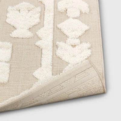 Outdoor Rug Tufted Cream - Opalhouse™ 4 Outdoor Rug Tufted Cream - Opalhouse™ - Image 2