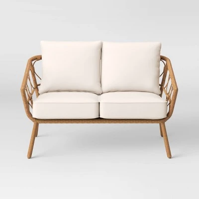 Britanna Patio Loveseat, Outdoor Furniture - Natural - Opalhouse™ 3 Britanna Patio Loveseat, Outdoor Furniture - Natural - Opalhouse™ - Image 2
