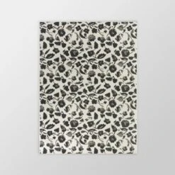 Floral Outdoor Rug Black - Opalhouse™