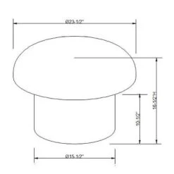 Maddalena Mushroom Stool - Opalhouse™ Designed With Jungalow™ -Opalhouse Homeware GUEST c2878331 038a 4ac5 ad14 266eb978ce44