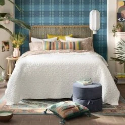 Diskus Plaid Peel And Stick Wallpaper Blue - Opalhouse™ Designed With Jungalow™ -Opalhouse Homeware GUEST c3cb3514 8935 4a5e 9a9a 45911d0e6851
