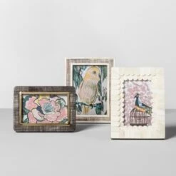 5" X 7" Scratched Bone Photo Frame Light Brown - Opalhouse™ -Opalhouse Homeware GUEST d208eaa2 2cc2 41d8 828d 4840fa5472f7