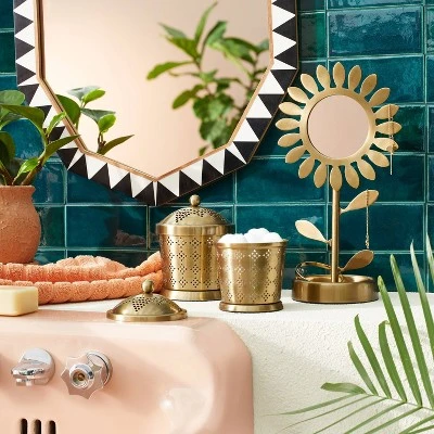 18" X 24" Wood Resin Decorative Wall Mirror Brown - Opalhouse™ Designed With Jungalow™ 3 18" X 24" Wood Resin Decorative Wall Mirror Brown - Opalhouse™ Designed With Jungalow™