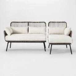 Latigo Patio Sectional Gray/Brown/Linen - Opalhouse™ -Opalhouse Homeware GUEST d4b1765d 3cc1 40d8 be28 d2caf30cb830