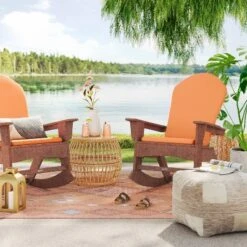 7'x10' Bright Moroccan Rectangular Tapestry Woven Outdoor Area Rug Coral Orange - Opalhouse™