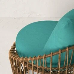 Topanga Club Chair With Ottoman - Blue/Brown - Opalhouse™ Designed With Jungalow™ -Opalhouse Homeware GUEST d55e6c02 0566 4024 be4f e642208a3e0f