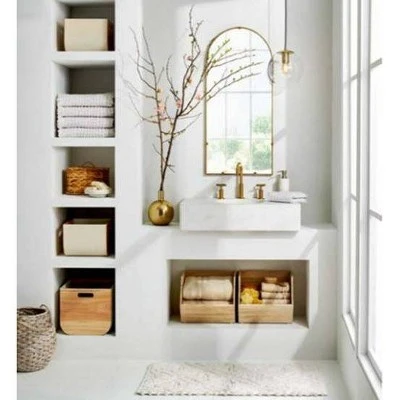 Textured Diamond Shag Bath Rug Cream - Opalhouse™ 4 Textured Diamond Shag Bath Rug Cream - Opalhouse™ - Image 3