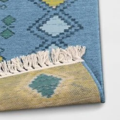 7'x10' Bright Moroccan Rectangular Woven Outdoor Area Rug Indigo - Opalhouse™ -Opalhouse Homeware GUEST f1512d73 cd59 4071 a29a efd457754733