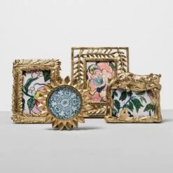 4" X 4" Cast Sunburst Frame Gold - Opalhouse™ -Opalhouse Homeware GUEST fd37b239 5c24 4dd7 9ffd e03c865a7260