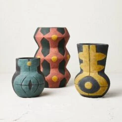 Small Geo Pattern Vase Yellow - Opalhouse™ Designed With Jungalow™ -Opalhouse Homeware GUEST ffdfb76e 4af7 4a2f bf54 eb82c22ddd07